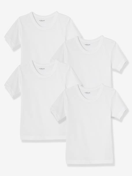 Pack of 4 Boys' T-shirts White